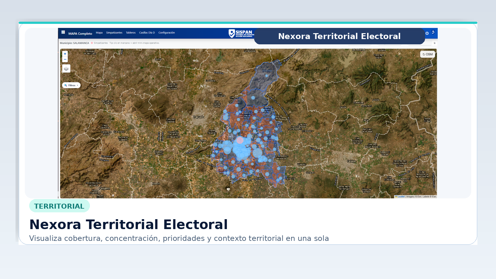Nexora Territorial Electoral