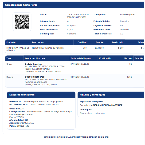 Nexora Carta Porte